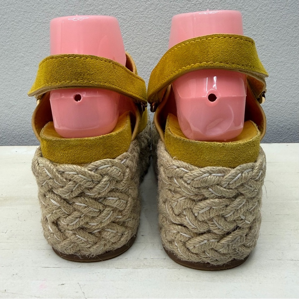 Kelsi Dagger Brooklyn Keys Yellow Suede Espadrille p
platform Sandals Size 8 - Picture 6 of 9